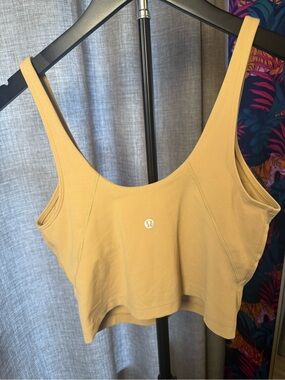 lululemon athletica Women's Mustard Scoop Crop Tank Top